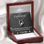 Forever Necklace for Girlfriend - White Gold Finish and Gold Finish Options