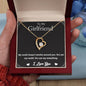 Forever Necklace for Girlfriend - White Gold Finish and Gold Finish Options