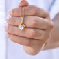 Merry Christmas My Deer Necklace (14K White Gold or 18k Yellow Gold plated)