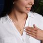 Galaxy Love Knot Necklace for Wife (White Gold plated and Yellow Gold plated options)