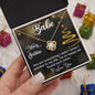 Merry Christmas Babe Necklace (White Gold or Yellow Gold finish)