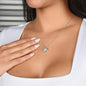 Merry Christmas Babe Necklace (White Gold or Yellow Gold finish)