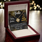 Merry Christmas Babe Necklace (White Gold or Yellow Gold finish)