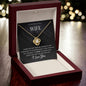 Love Knot Necklace for Wife (14k White Gold over Stainless Steel & Yellow Gold options)