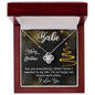 Merry Christmas Babe Necklace (White Gold or Yellow Gold finish)