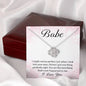 Babe Love Knot Necklace - I Might Not Be Perfect