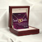 Soulmate Interlocking Hearts Necklace - Steel/Rose Gold Finish or Gold Finish Options