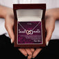 Soulmate Interlocking Hearts Necklace - Steel/Rose Gold Finish or Gold Finish Options