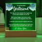 To My Girlfriend - Printed Acrylic Plaque - I'm So Fortunate To Have You