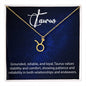 Taurus Zodiac Necklace