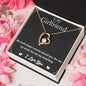 Forever Necklace for Girlfriend - White Gold Finish and Gold Finish Options