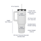 40oz Insulated Tumbler - So Demure