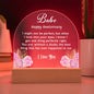 Printed Acrylic Keepsake for Anniversary