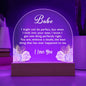 Printed Acrylic Gift for Babe - I might not be perfect...