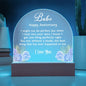 Printed Acrylic Keepsake for Anniversary