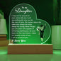 To my Daughter - Graduation Acrylic Plaque