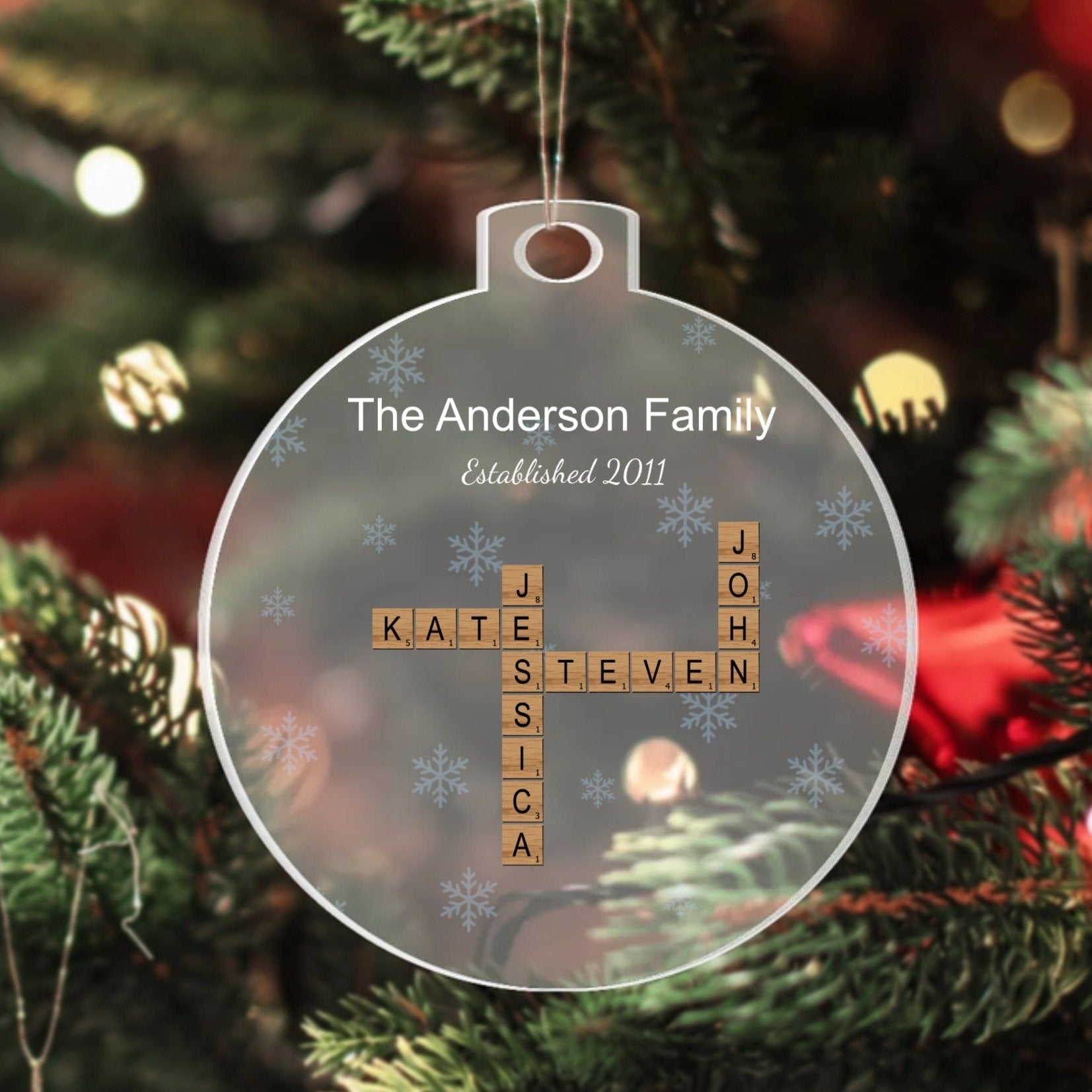 Custom Family Acrylic Ornament