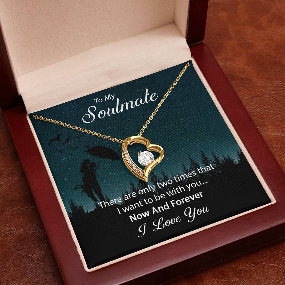 My Soulmate - Now And Forever Heart Pendant