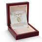 Forever Love Necklace for Daughter - White Gold plated and Yellow Gold options