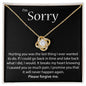Apology Necklace - White Gold or Yellow Gold Options