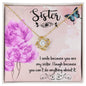 Tease Your Sister Necklace (White Gold plated and Yellow Gold plated options)