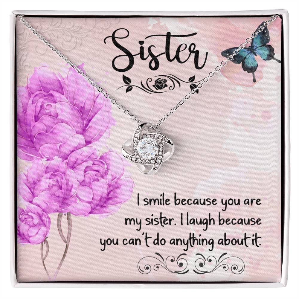 Tease Your Sister Necklace (White Gold plated and Yellow Gold plated options)