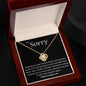 Apology Necklace - White Gold or Yellow Gold Options