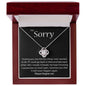 Apology Necklace - White Gold or Yellow Gold Options