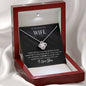 Love Knot Necklace for Wife (14k White Gold over Stainless Steel & Yellow Gold options)