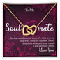 Soulmate Interlocking Hearts Necklace - Steel/Rose Gold Finish or Gold Finish Options