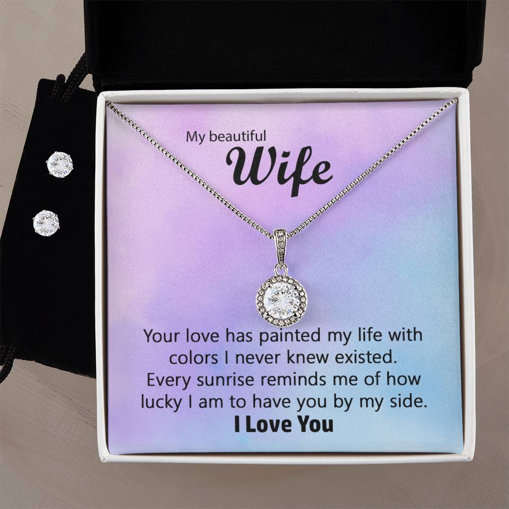 Eternal Necklace and Earring Set for Wife