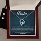 Babe Necklace & Earring Set - I Would Do Anything For You