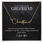 To My Girlfriend - Personalized Necklace