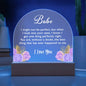 Printed Acrylic Gift for Babe - I might not be perfect...