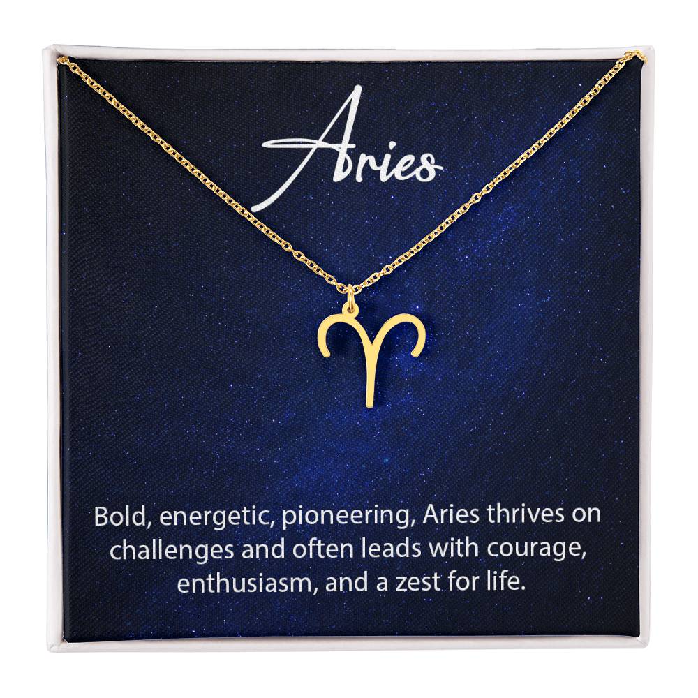 Aries Zodiac Necklace