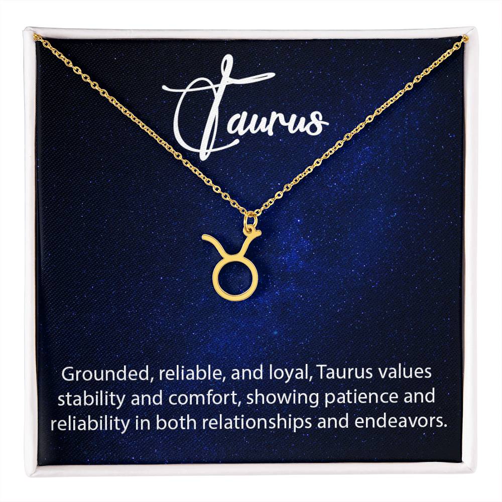 Taurus Zodiac Necklace