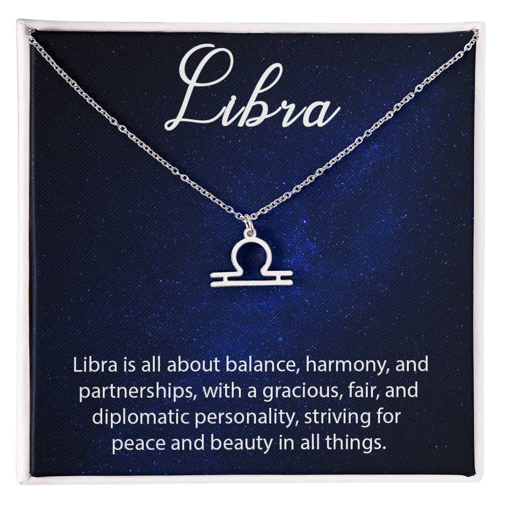 Libra Zodiac Necklace