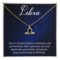 Libra Zodiac Necklace