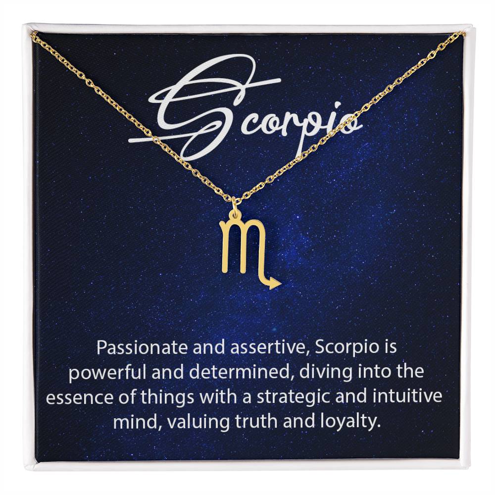 Scorpio Zodiac Necklace