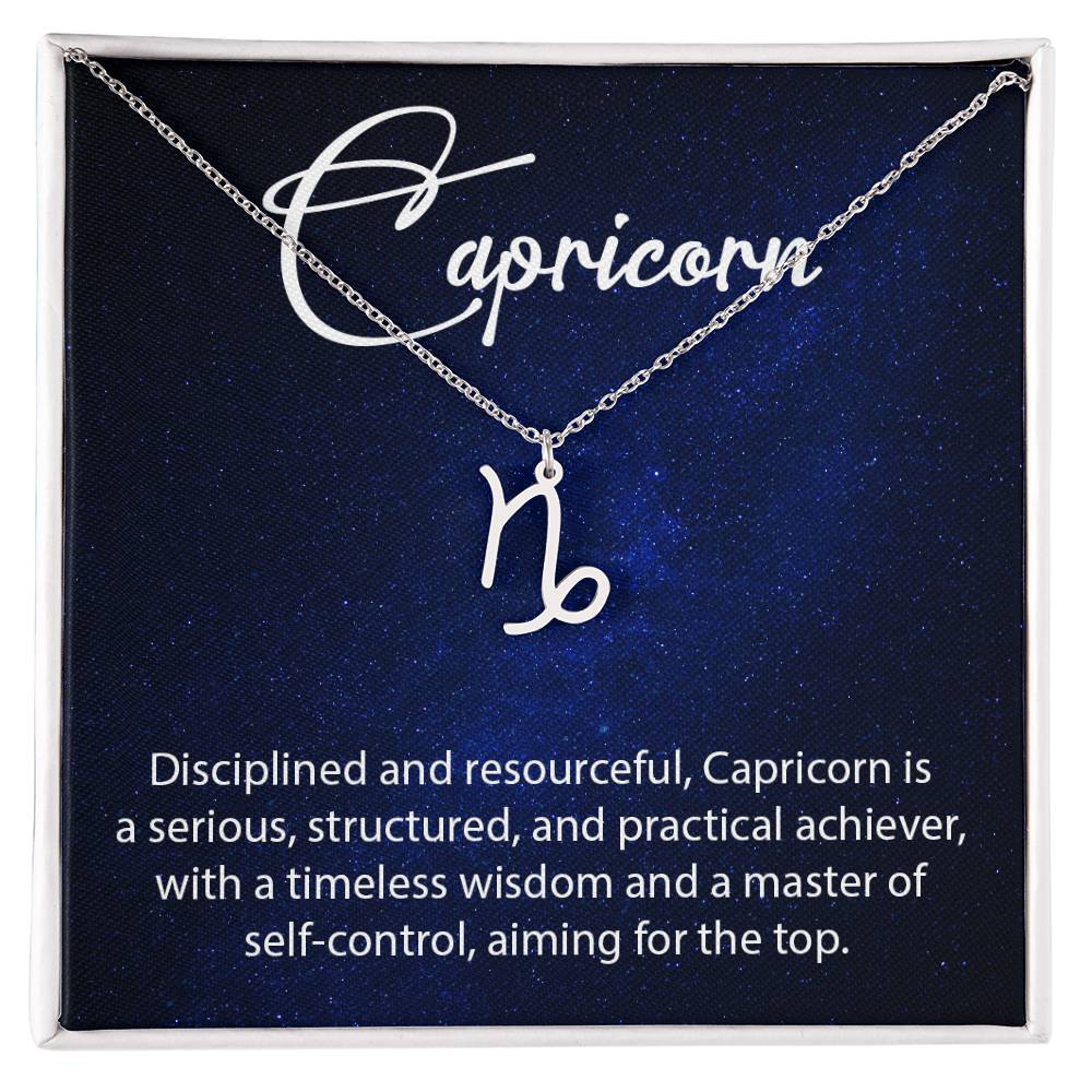 Capricorn Zodiac Necklace