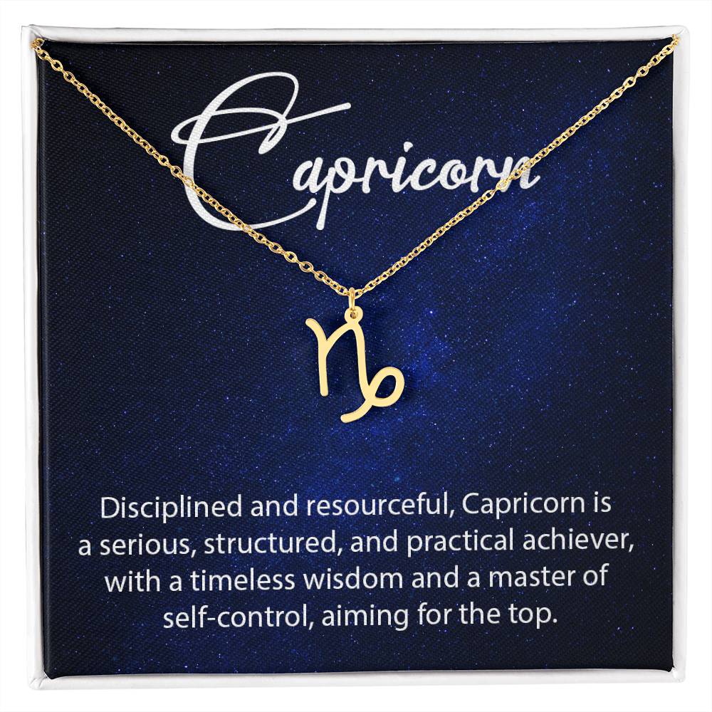 Capricorn Zodiac Necklace