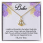 Anchor Pendant Necklace for Babe