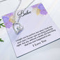Heart Necklace for Babe - I Might Not Be Perfect