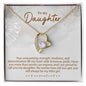 Forever Love Necklace for Daughter - White Gold plated and Yellow Gold options
