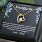 To Daughter From Dad - 14k White Gold or 18k Yellow Gold finish