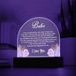 Babe, You Are the Heart of Our World - Acrylic Plaque