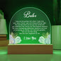 Babe, You Are the Heart of Our World - Acrylic Plaque