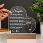 To my Daughter - Graduation Acrylic Plaque