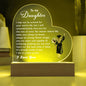 To my Daughter - Graduation Acrylic Plaque