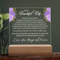 To My Wife - Printed Acrylic Plaque - I Can't Live Without You
